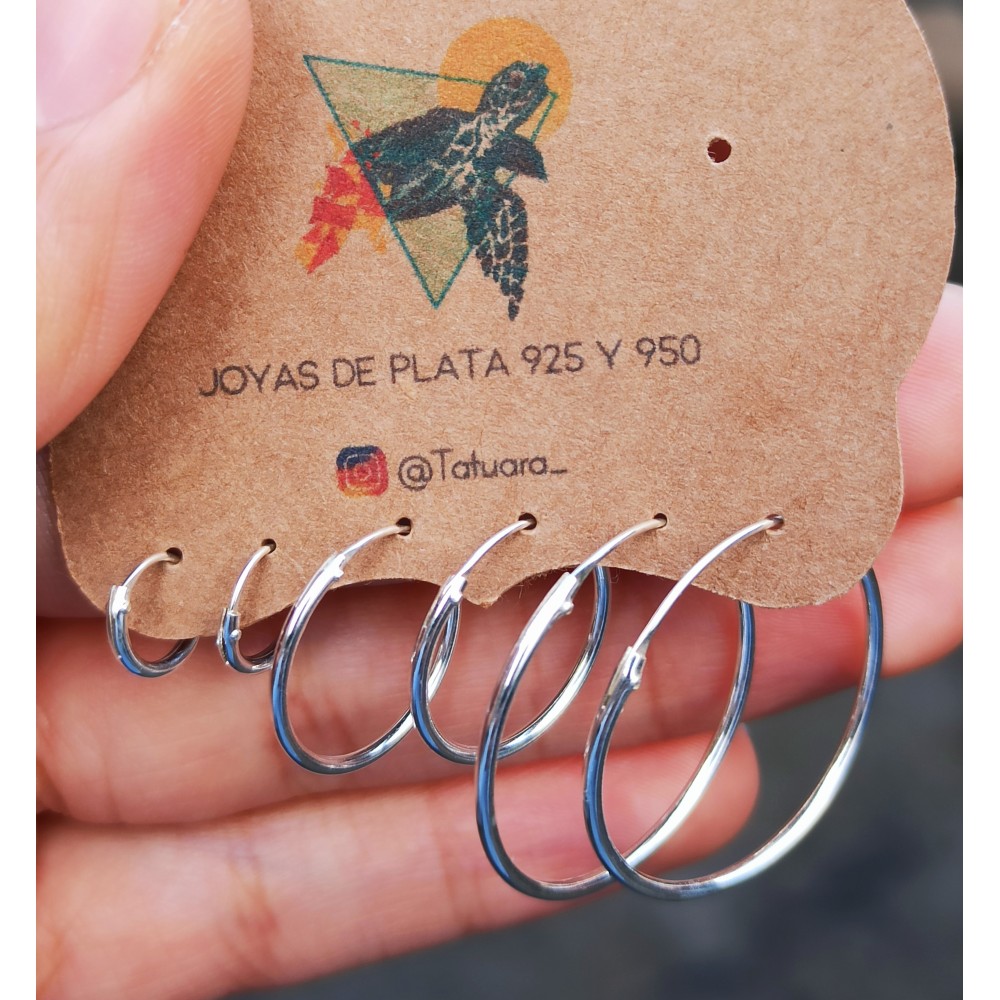 Set 5 de argollas lisas