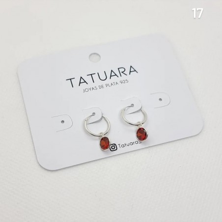Argollas circular rojo(2)