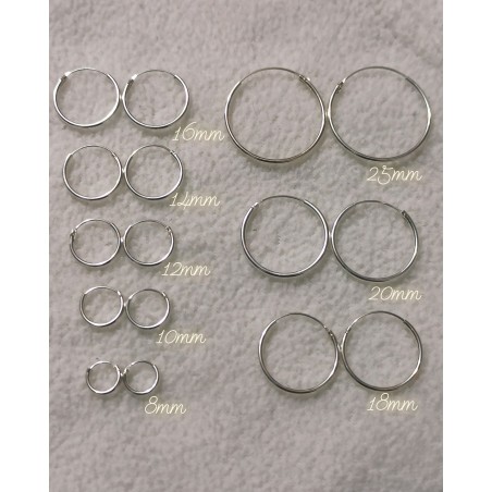 Argollas circular verde